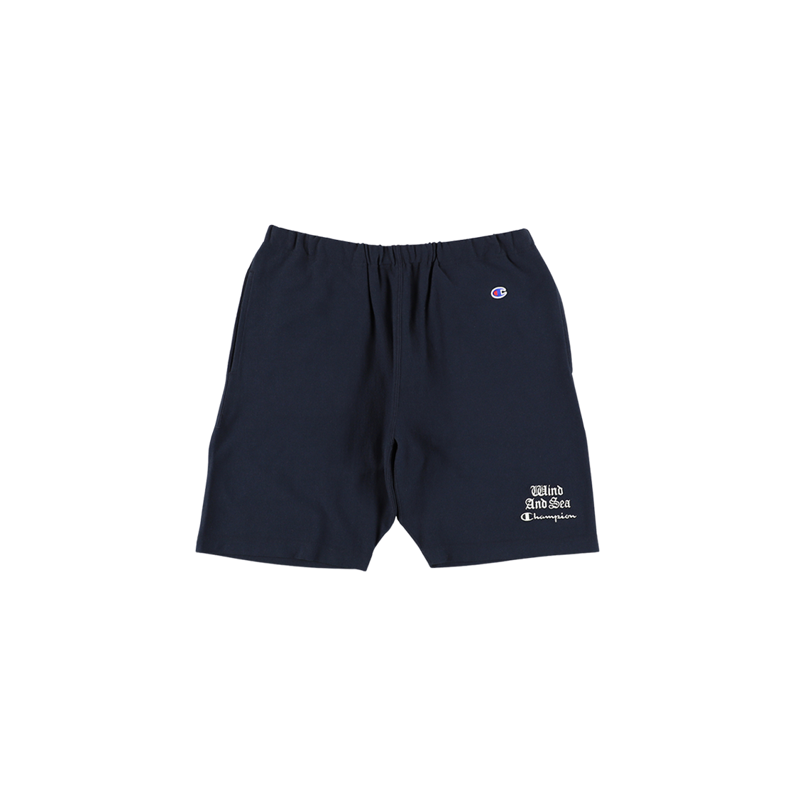 CHPM252CBST066NV Champion x Wind and Sea Reverse Weave Short Pants Navy
