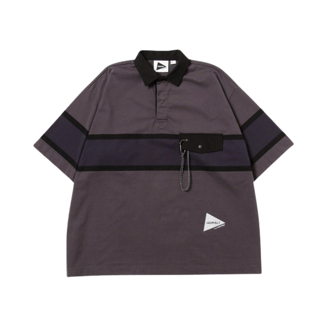 앤드 원더 x 그라미치 테크 럭비 셔츠 차콜(And Wander x Gramicci Tech Rugby Shirt Charcoal)
