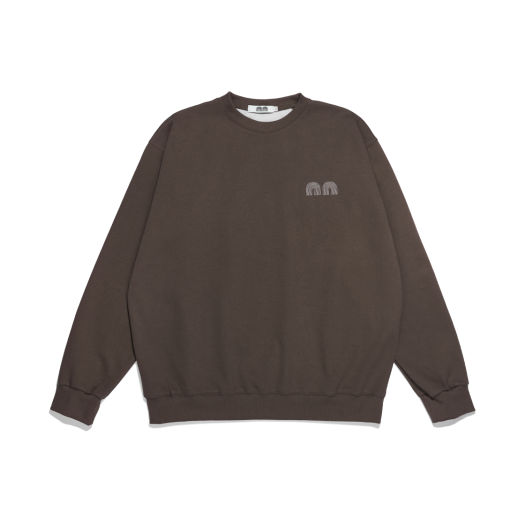 nnsw01br Not New Basic nn Sweatshirt Brown