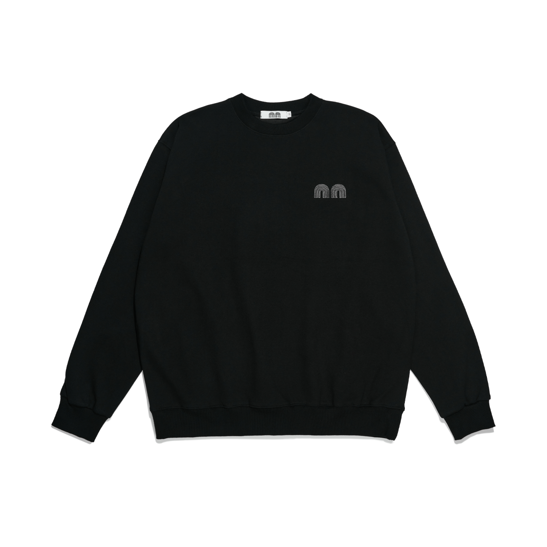 낫뉴 베이직 nn 스웻셔츠 블랙(Not New Basic nn Sweatshirt Black)
