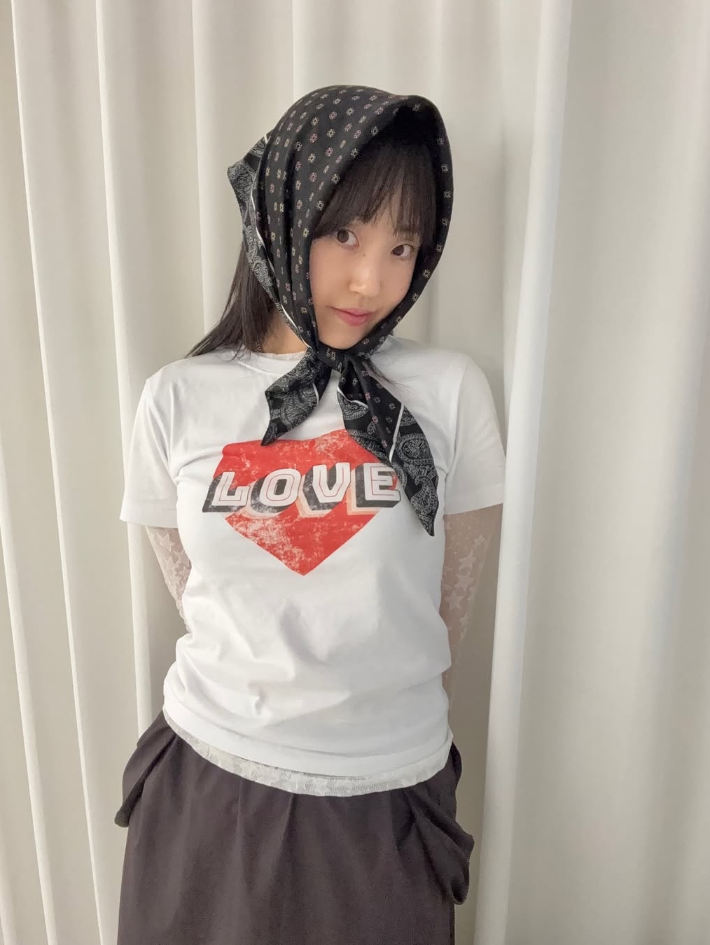 The Saturday Evening Post Vintage Heart T-Shirt_White 착용 스타일 - 4
