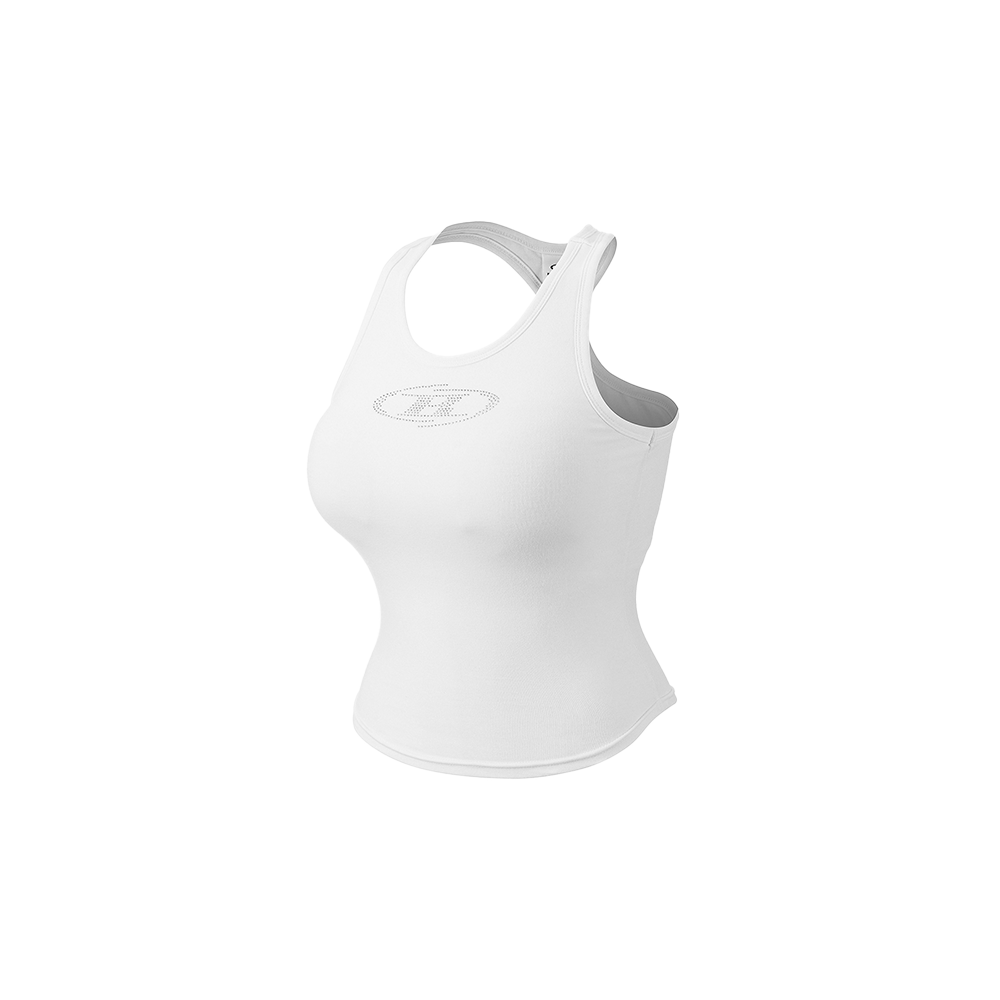 본투윈 W 스파클링 B 레이서 백 탑 화이트