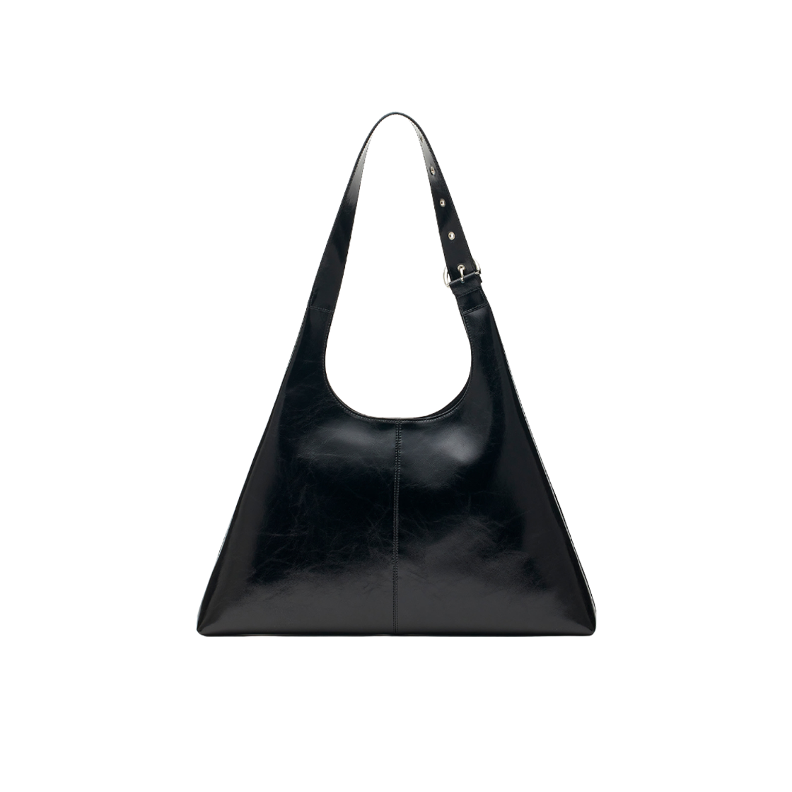 마뗑킴 스플릿 레더 트라이앵글 백 블랙 | Matin Kim | KREAM 마뗑킴 스플릿 레더 트라이앵글 백 블랙 | Matin Kim | KREAM