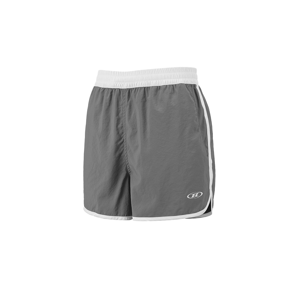본투윈 W 심볼 B 나일론 돌핀 숏츠 그레이(BORN TO WIN W Symbol B Nylon Dolphin Shorts Grey)
