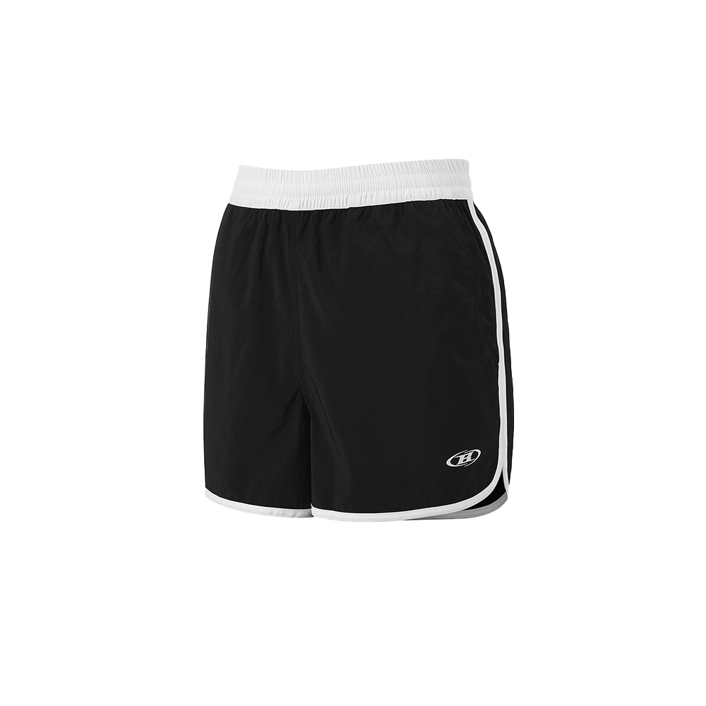 본투윈 W 심볼 B 나일론 돌핀 숏츠 블(BORN TO WIN W Symbol B Nylon Dolphin Shorts Black)