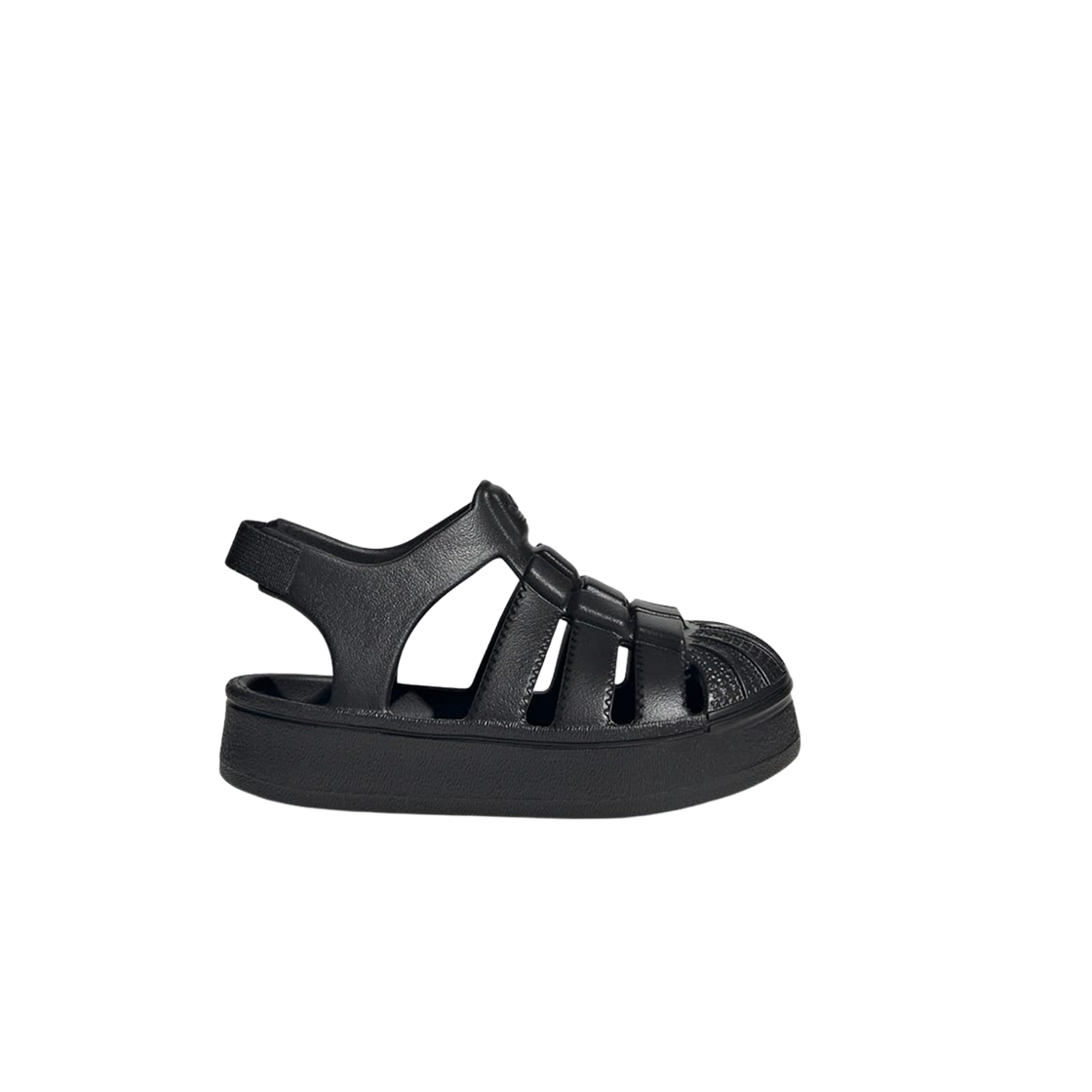 (인펀트) 아디다스 슈퍼스타 샌들 코어 블랙((Infant) Adidas Superstar Sandal Core Black) - 1