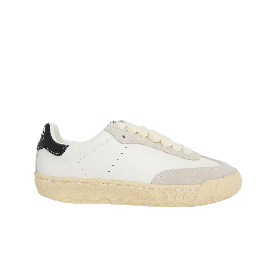 S14FW704 WHITE Maison Mihara Yasuhiro Francis Past Sole Mixed Material Low-Top Sneakers White