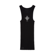 Chrome Hearts Hairy Cross Rib Tank Black