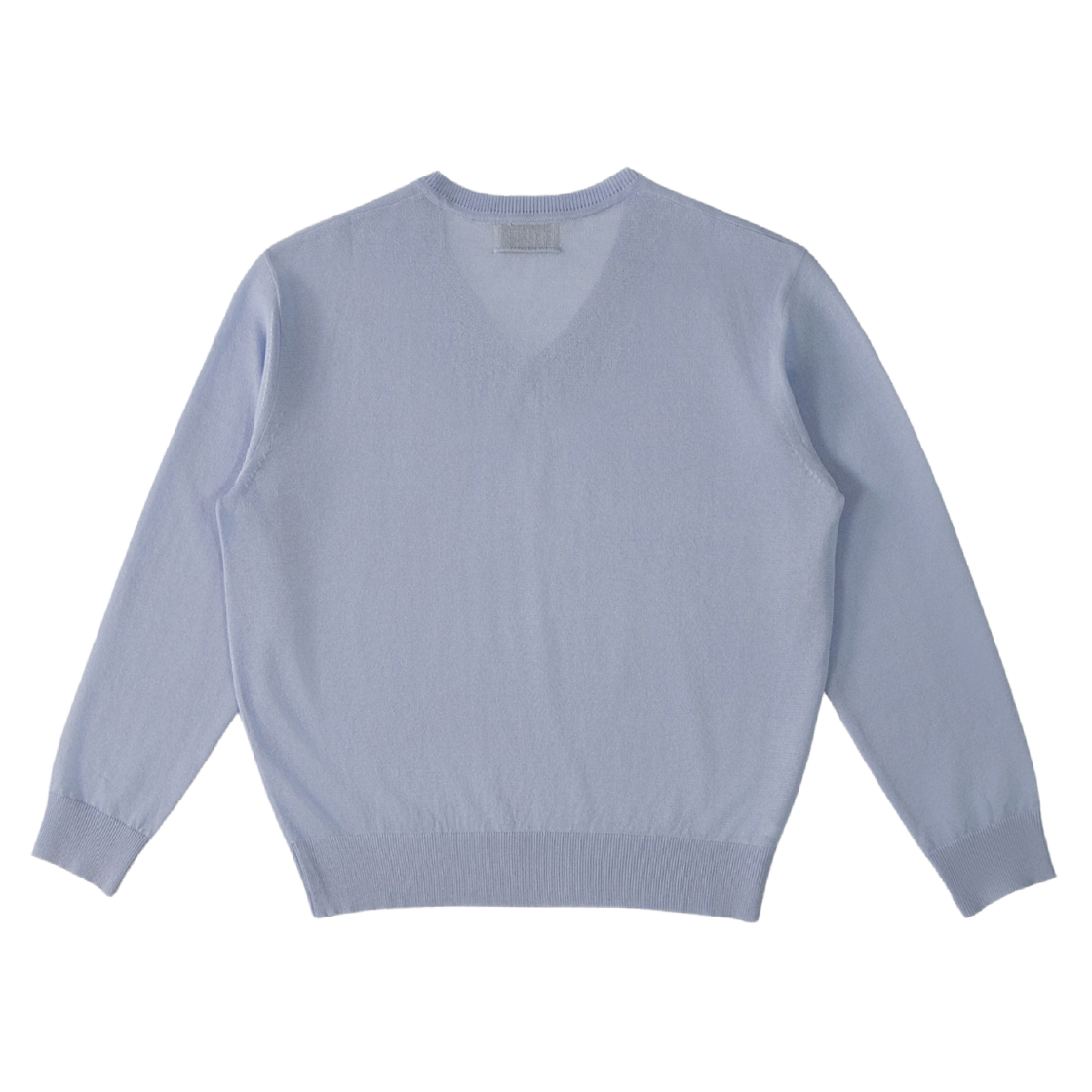 실른 파인 시어 브이넥 풀오버 니트 스카이 블루(SLIN Fine Sheer V-Neck Pullover Knit Sky Blue) - 2