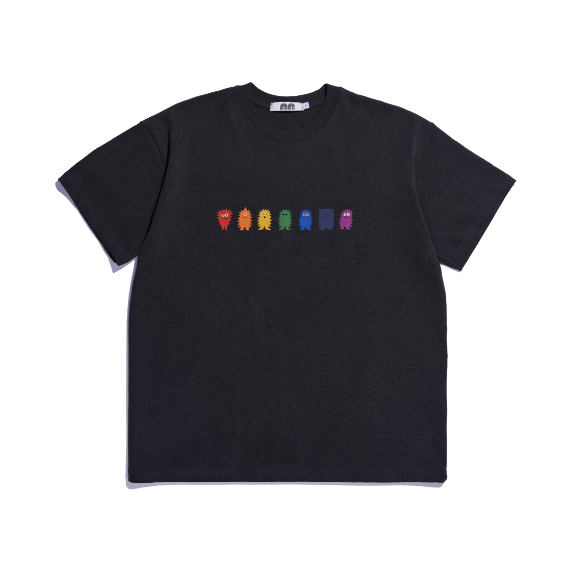 낫뉴 레인보우 프렌즈 티셔츠 블랙(Not New Rainbow Friends T-Shirt Black)