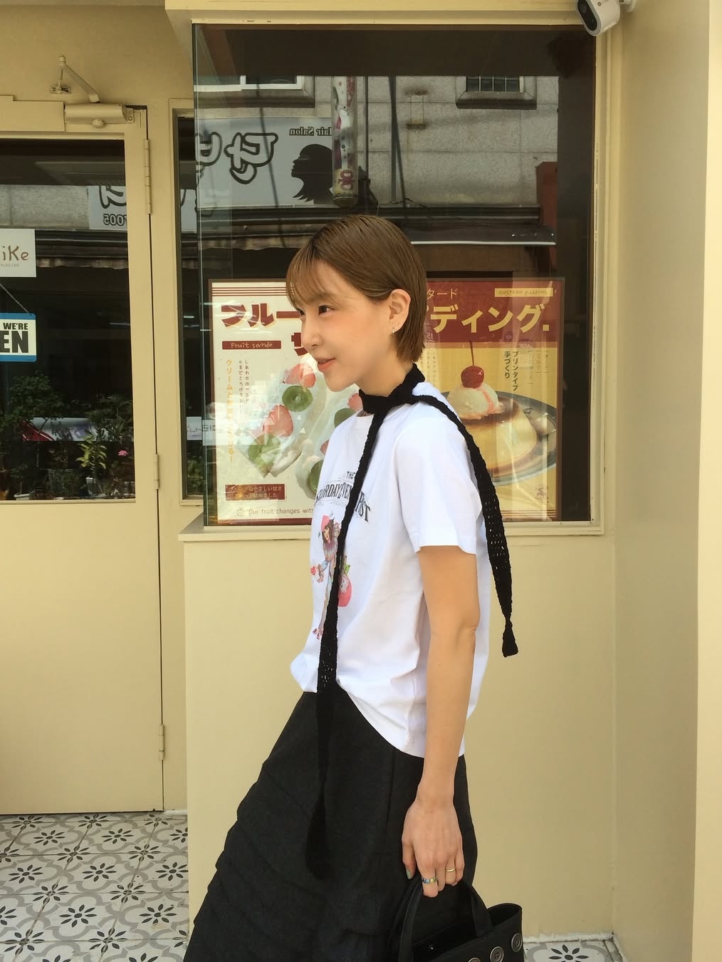 The Saturday Evening Post Retro Heart T-Shirt_White 착용 스타일 - 4