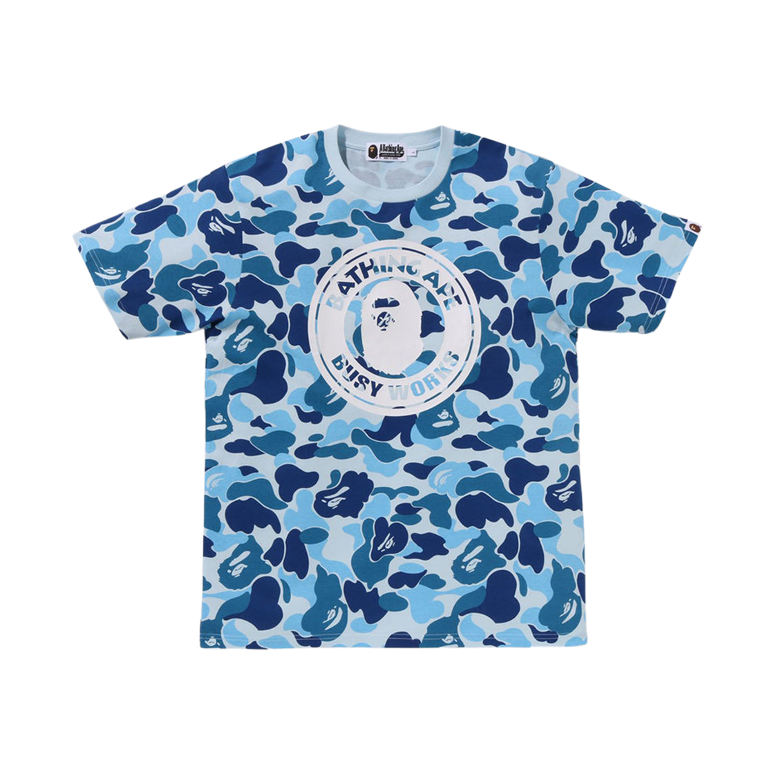 - BAPE ABC Camo Busy Works T-Shirt Blue