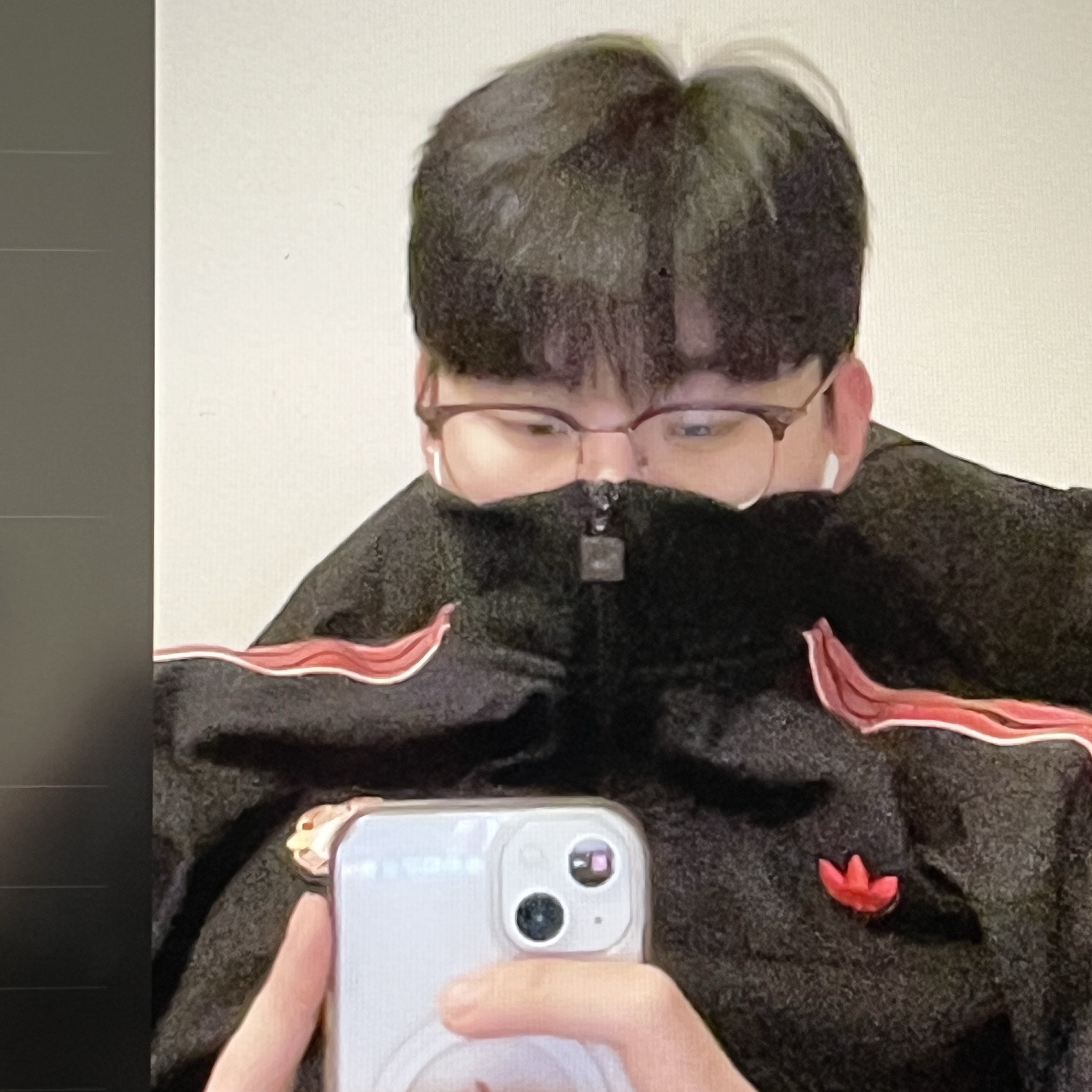 Adidas Manchester United Terrace Icon Track Top Black - KR Sizing 착용 스타일