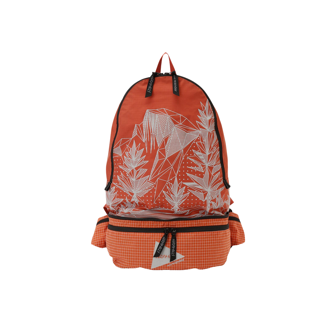 앤드 원더 x 그라미치 투웨이 립스탑 백 오렌지(And Wander x Gramicci 2way Ripstop Bag Orange)