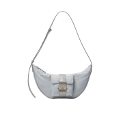 Matin Kim Buckle Hobo Bag Light Grey