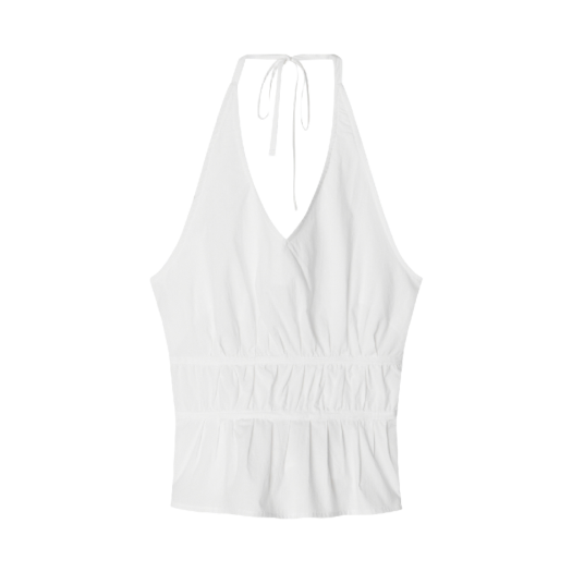 P0000EZA FOR HER Luna Halter Top White