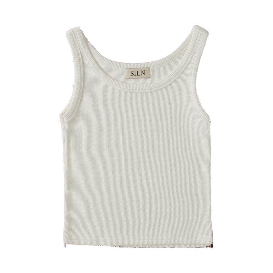 실른 클래시 스쿱넥 슬리브리스 화이트(SLIN Classy Scoop Neck Sleeveless White)