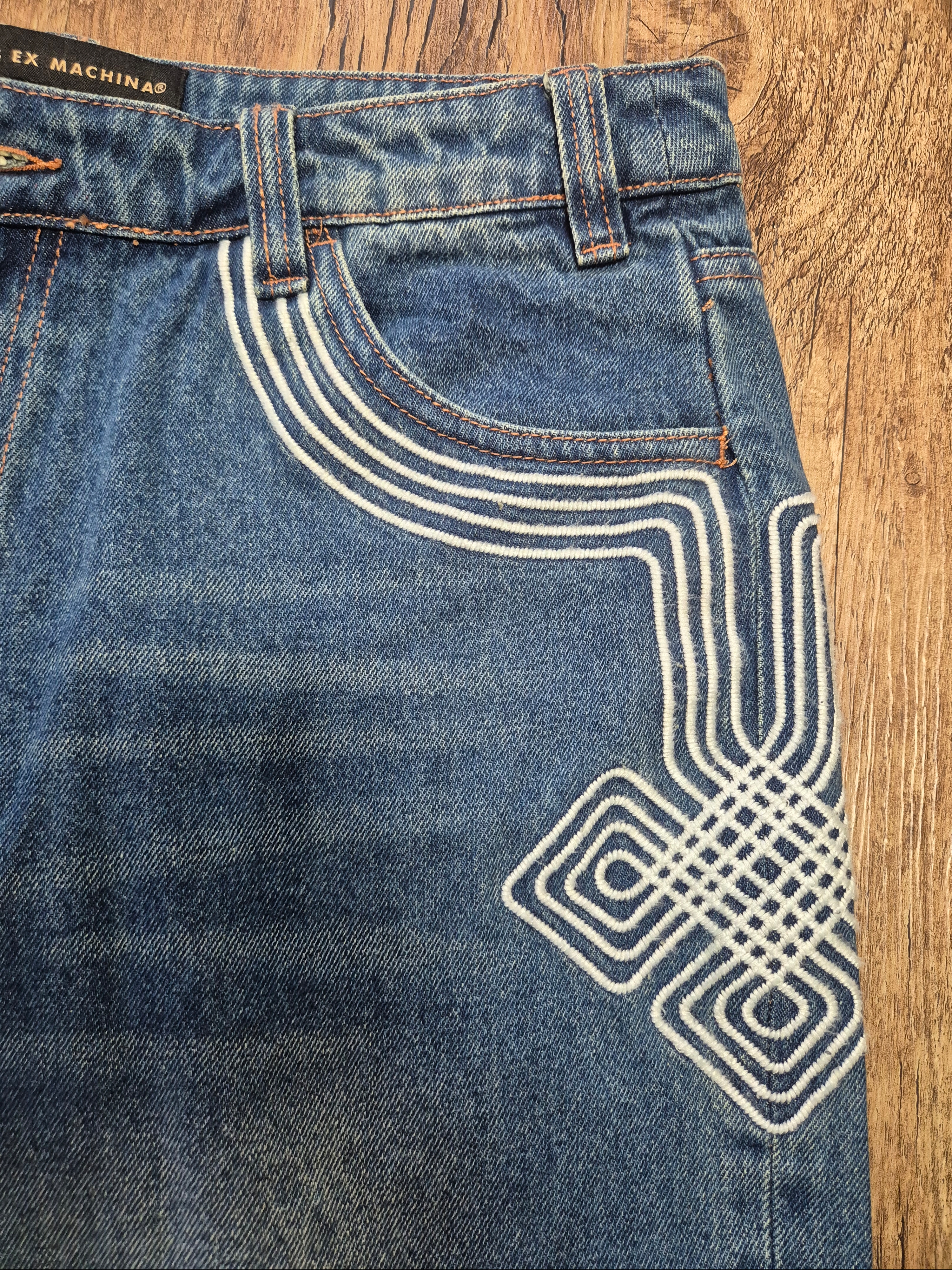 Deus Ex Machina Dyed Seoul College Address T-Shirt Purple, (W) Deus Ex Machina Bonham Jeans Dark Indigo 착용 스타일 - 7