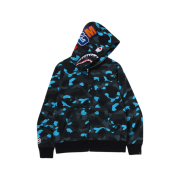 BAPE x Helinox Shark Full Zip Hoodie Black
