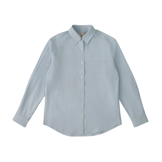 SN25SH01 SLIN Pale Blue Stripe Classic Shirts Pale Blue