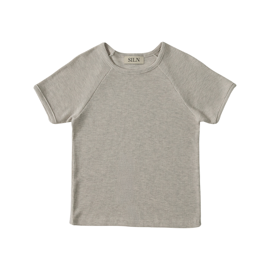 실른 클래시 와플 레글런 티셔츠 오트밀(SLIN Classy Waffle Raglan T-Shirts Otmeal)