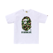 BAPE ABC Camo By Bathing Ape T-Shirt White Green