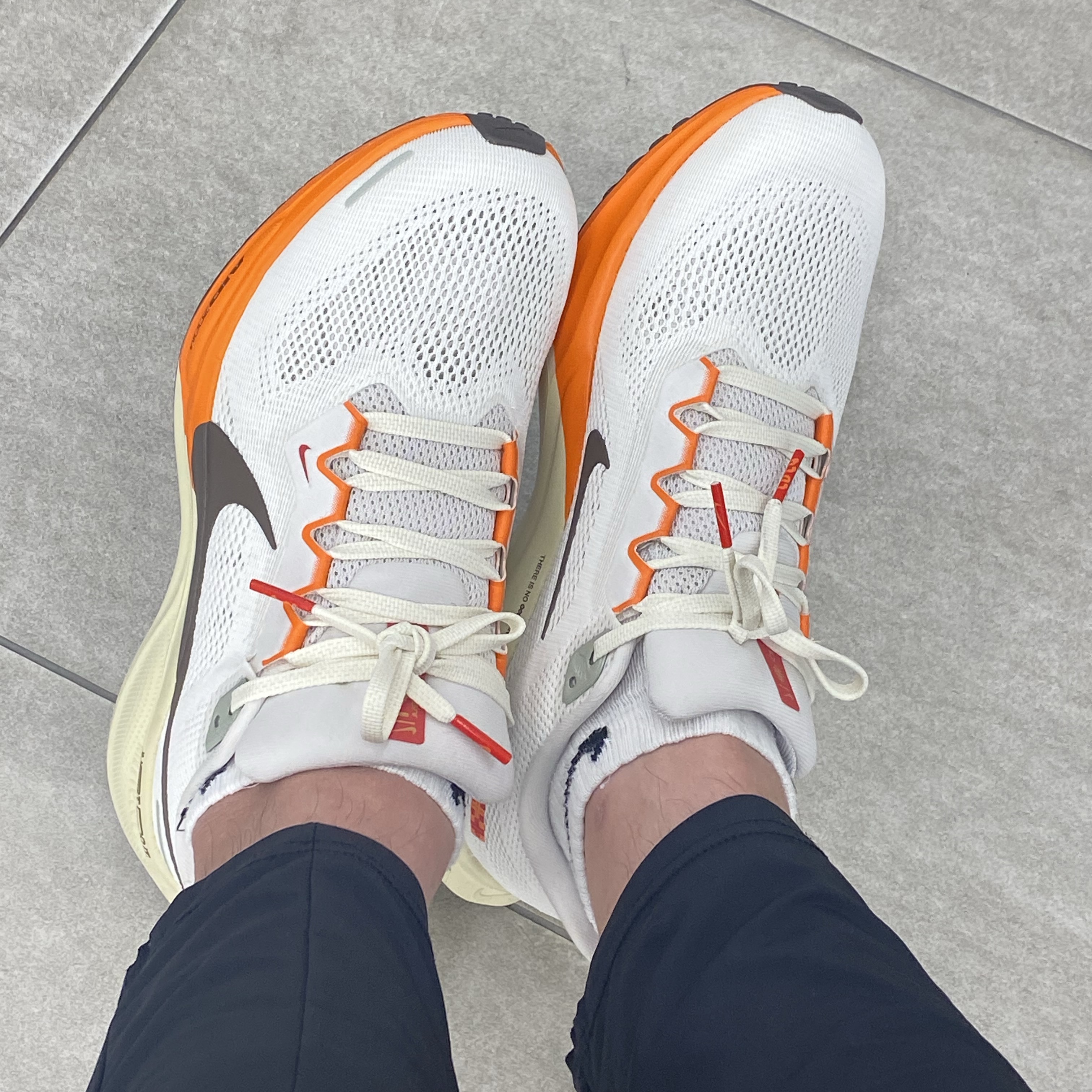 Nike Air Zoom Pegasus 41 Sail Light Khaki 착용 스타일