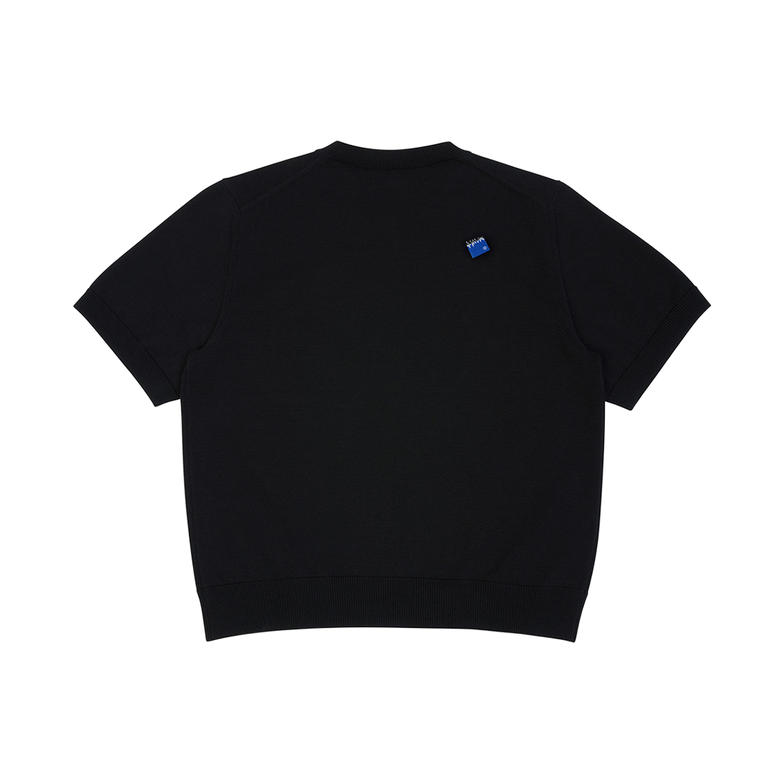 아더에러 시그니피컨트 BL 태그 하프 슬리브 니트 02 느와르(Ader Error Sig; BL Tag Half Sleeve Knit 02 Noir) - 2