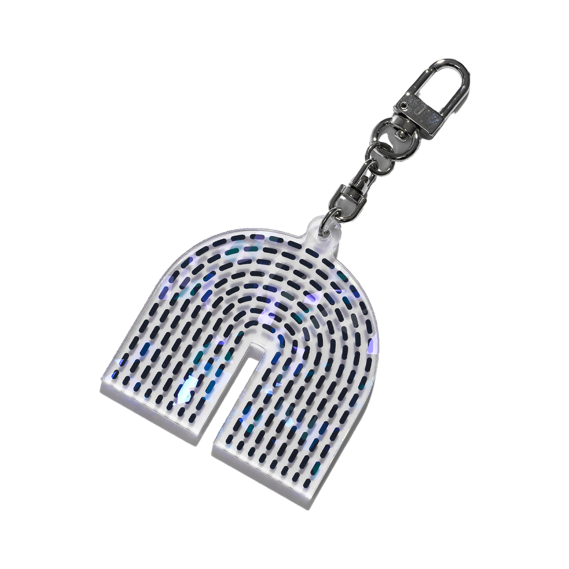 nnac08 Not New n Logo Keychain White