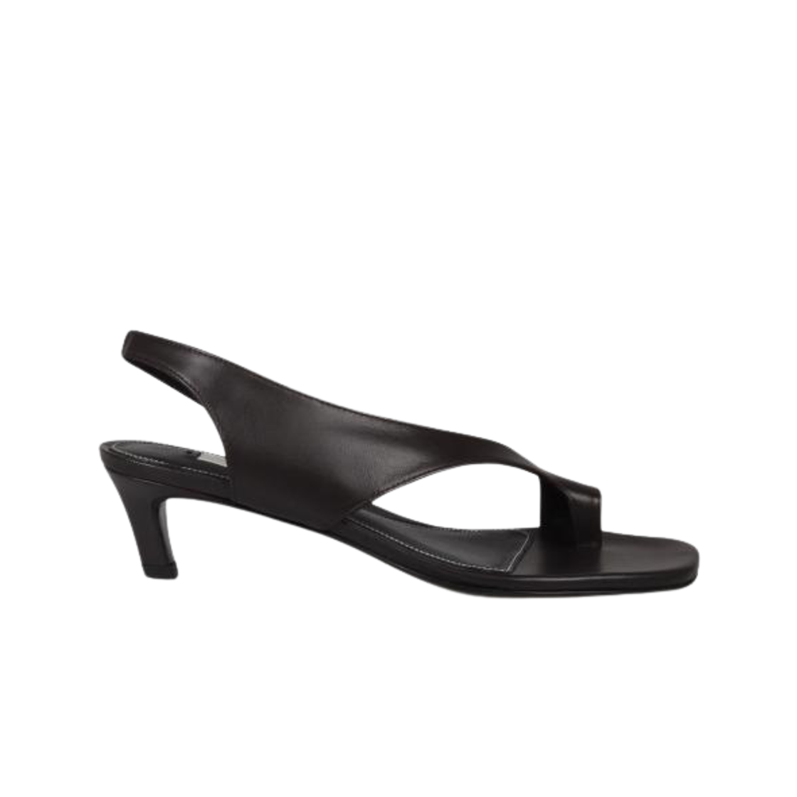 252-WAS0201-LE0131-273 (W) Toteme Leather Heel Black