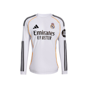 Adidas Real Madrid 2025/26 Home Long Sleeve Jersey White - KR Sizing (Non Marking Ver.)