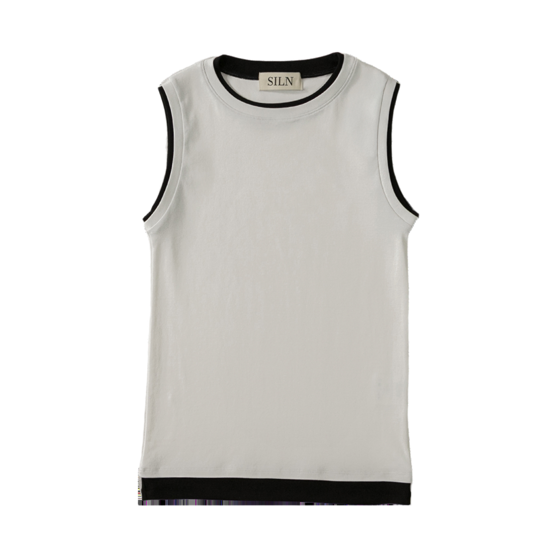 SN25LSL02 SLIN Double Up Layered Sleeveless White