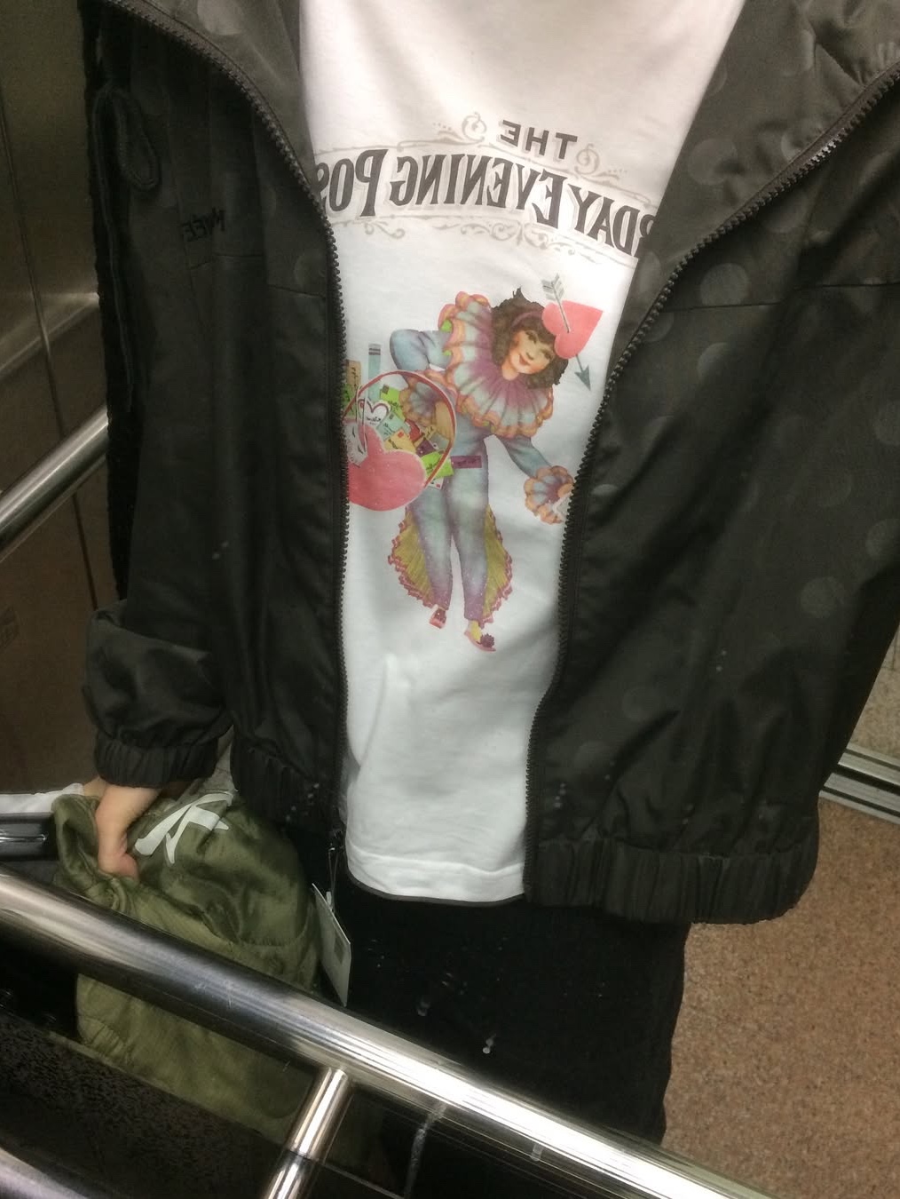 The Saturday Evening Post Retro Heart T-Shirt_White 착용 스타일 - 5
