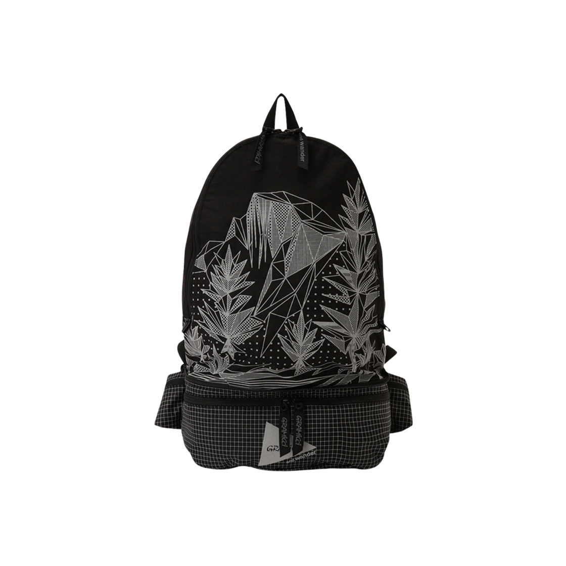 앤드 원더 x 그라미치 투웨이 립스탑 백 블랙(And Wander x Gramicci 2way Ripstop Bag Black)