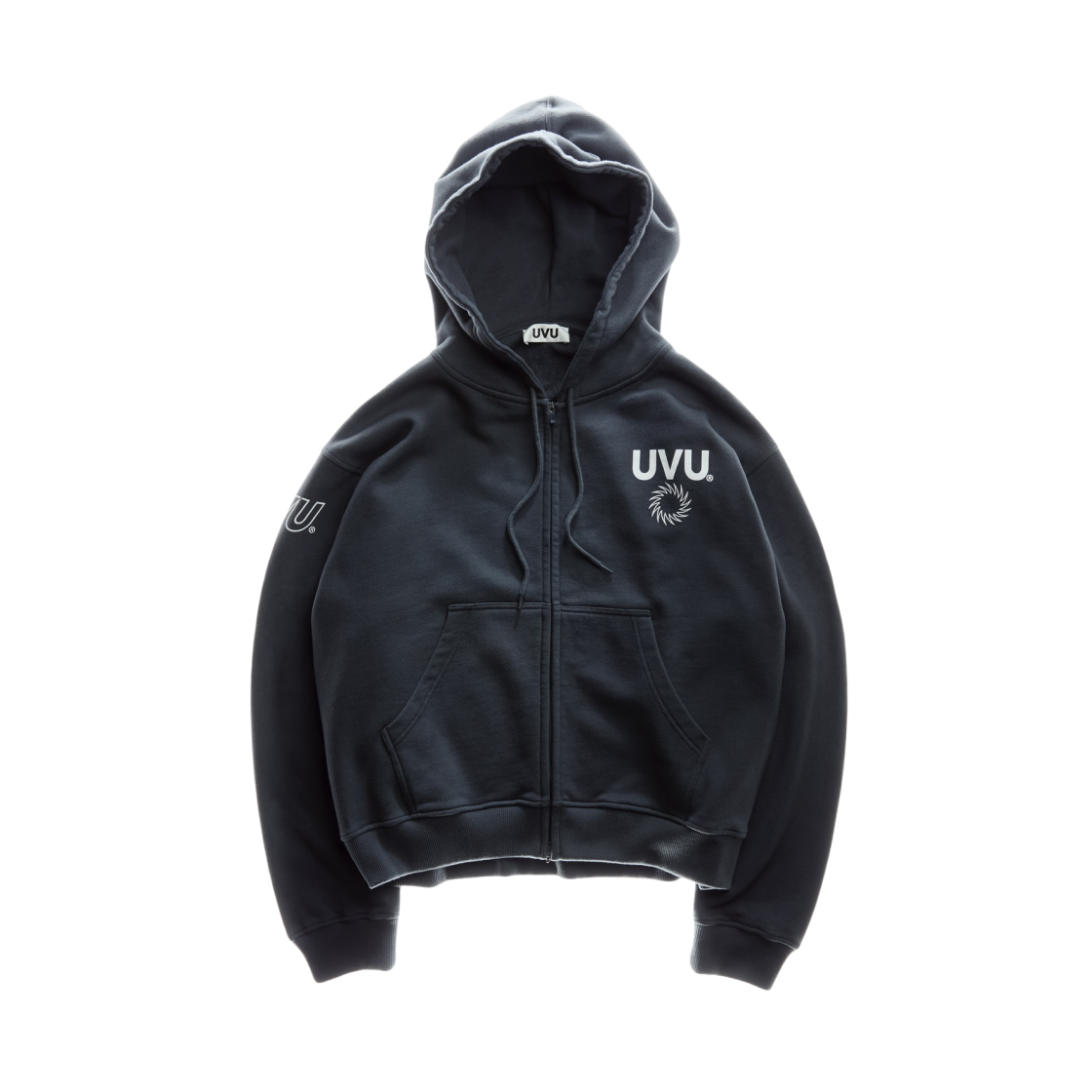 UVU 파리 25 지퍼 후드 잉크 블루(UVU Paris 25 Zipped Hoodie Ink Blue)