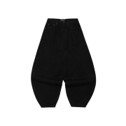 eastserviceshop Ballon Denim Pants Black