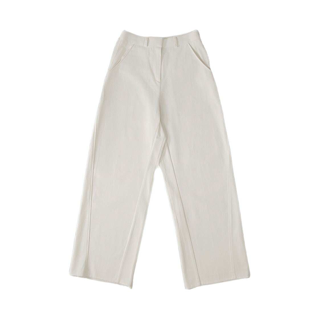 SN25CNPT02 SLIN Structure Cotton Chino Pants White