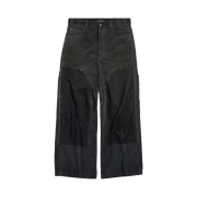 Balenciaga Ripped Off Baggy Pants Black Green Red