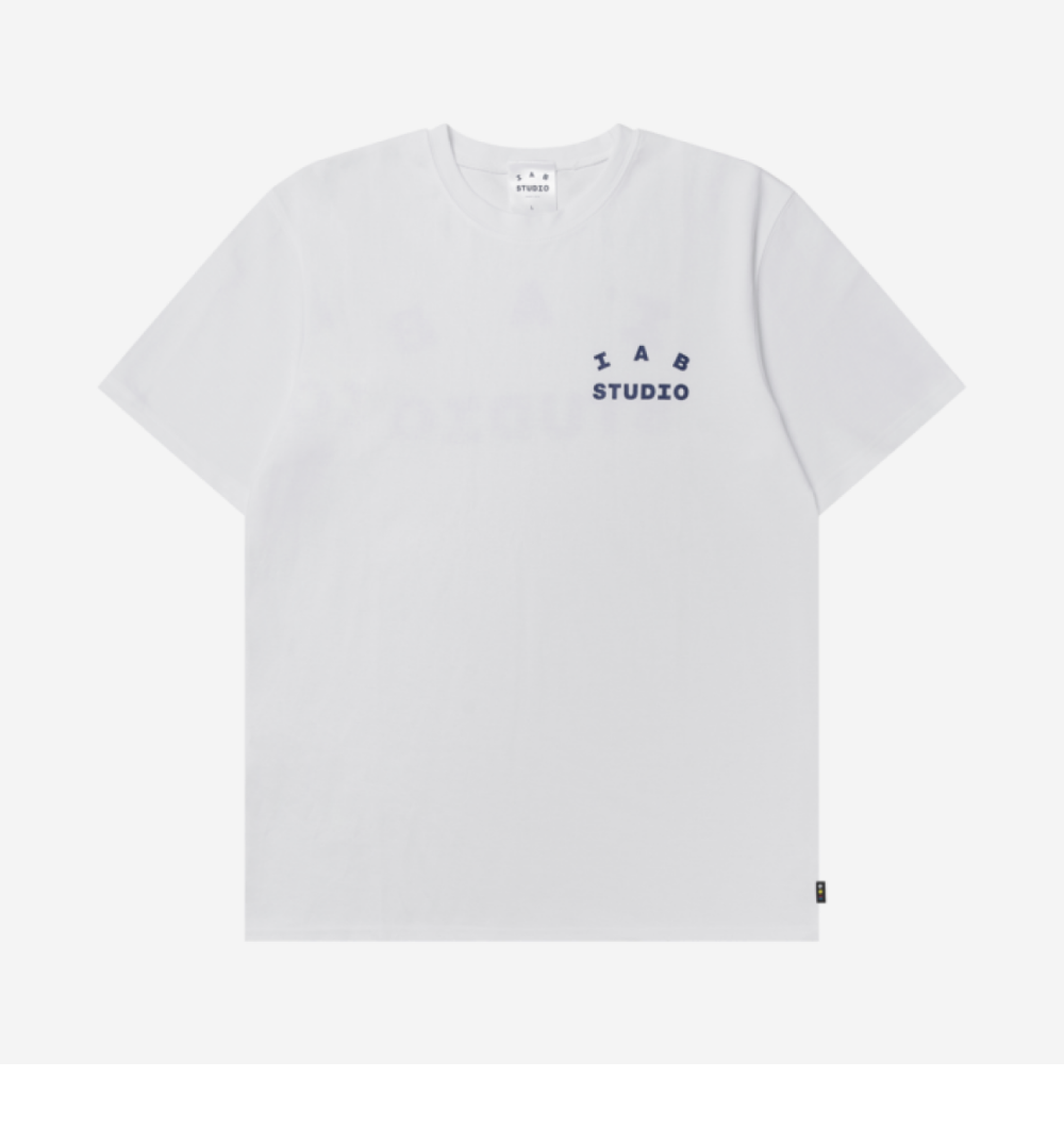 ★送料・関税込★IAB Studio★IAB Studio T-Shirt White Navy★ ☆送料・関税込☆IAB Studio☆IAB Studio T-Shirt White Navy
