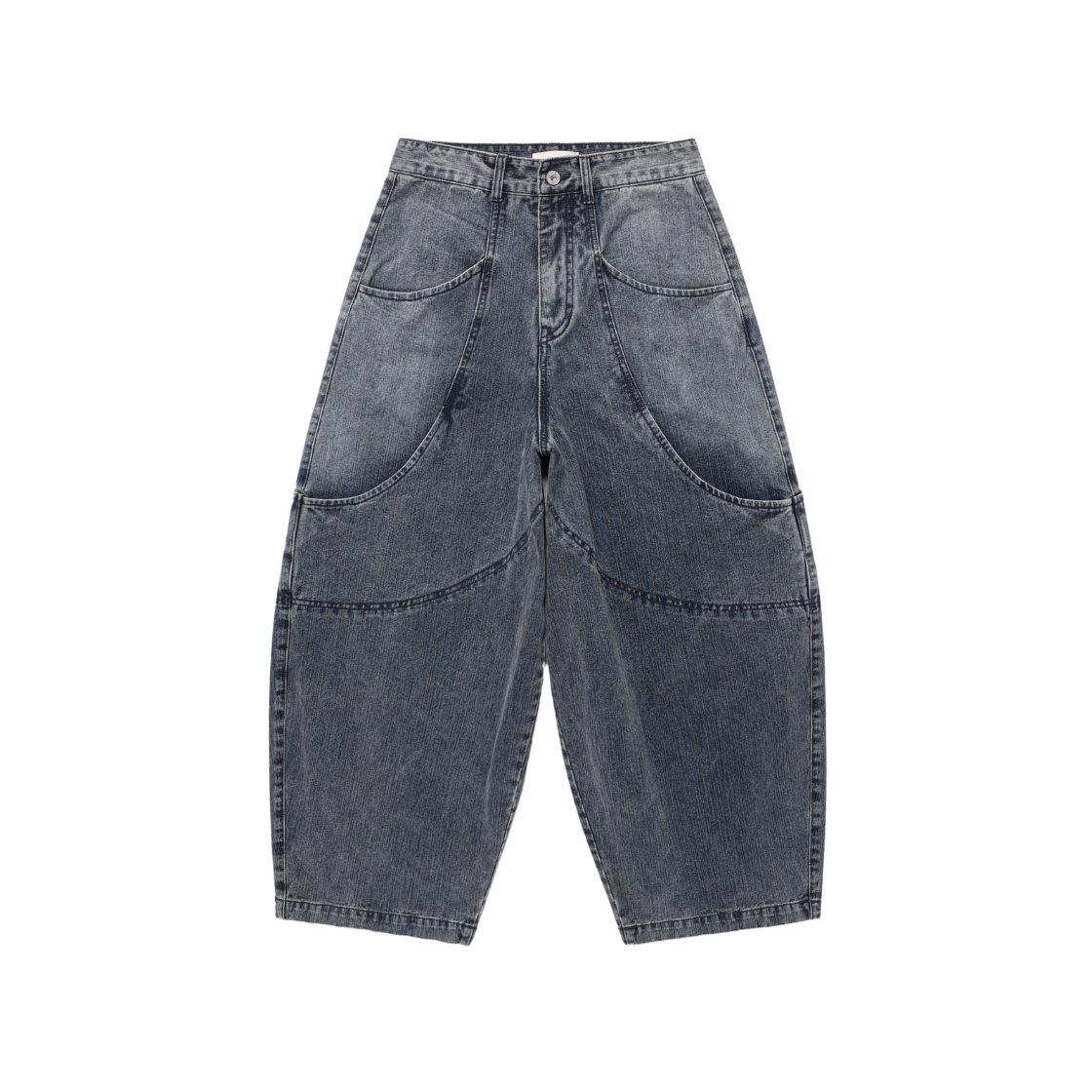 HEQFDDW604IDB eastserviceshop Gardning Denim Wide Pants Indigo Brown