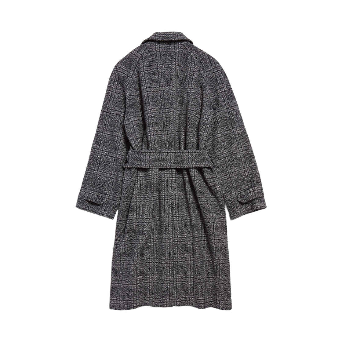 발렌시아가 원 레이어 래글런 코트 블랙 그레이(Balenciaga One Layer Raglan Coat Black Grey) - 2