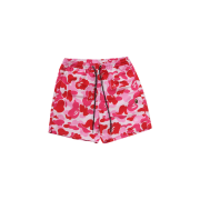 BAPE ABC Camo One Point Relaxed Fit Water Shorts Pink