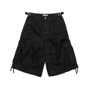 ETCE Layered Back Cargo Shorts Black