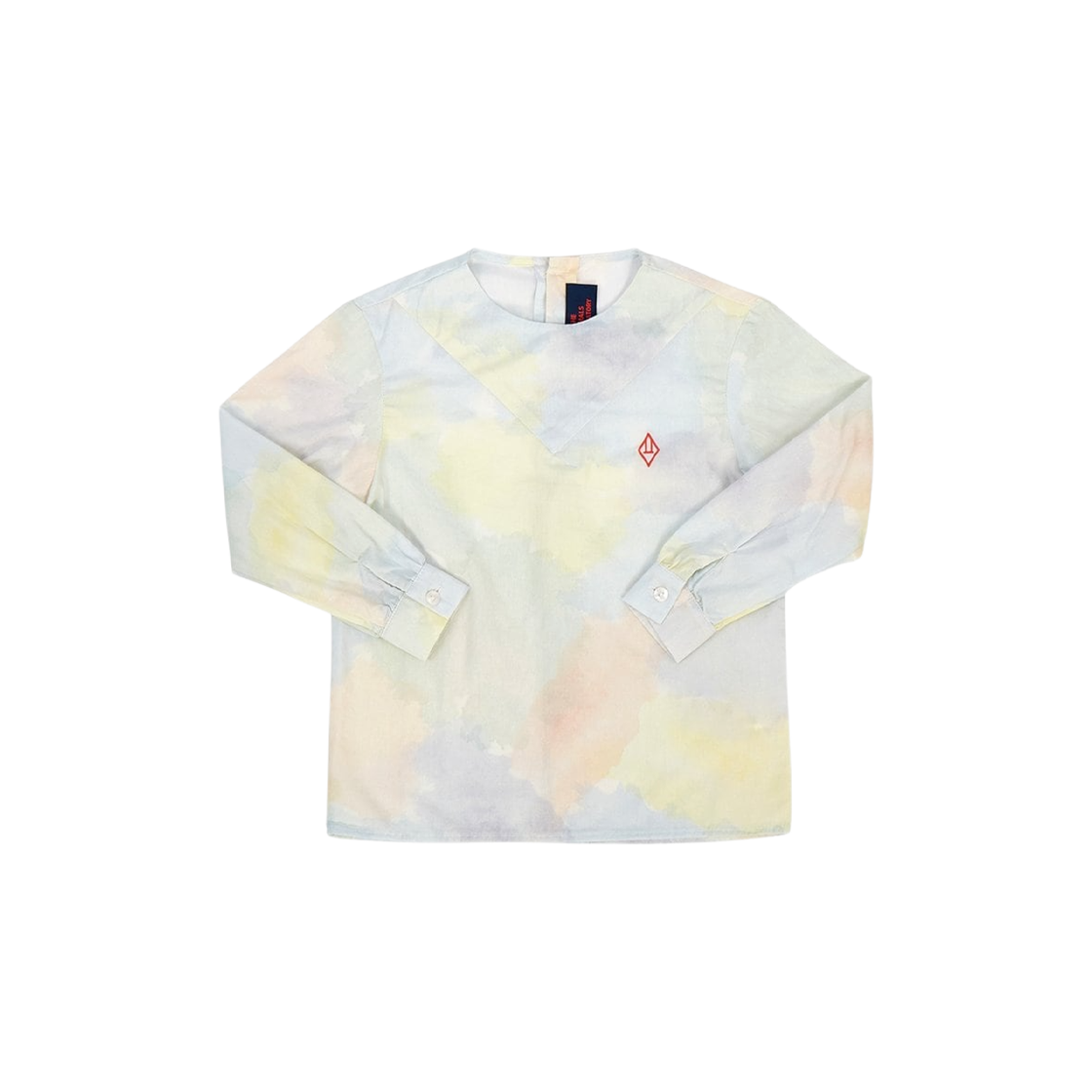S21148-190-AG (Kids) TAO Marmot Watercolor Blouse Blue
