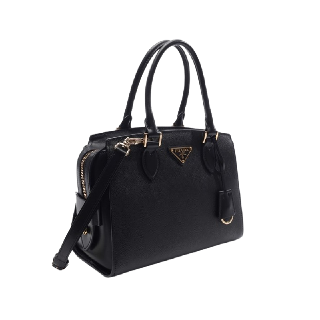 프라다 사피아노 레더 토트백 블랙(Prada Saffiano Leather Tote Bag Black) - 2