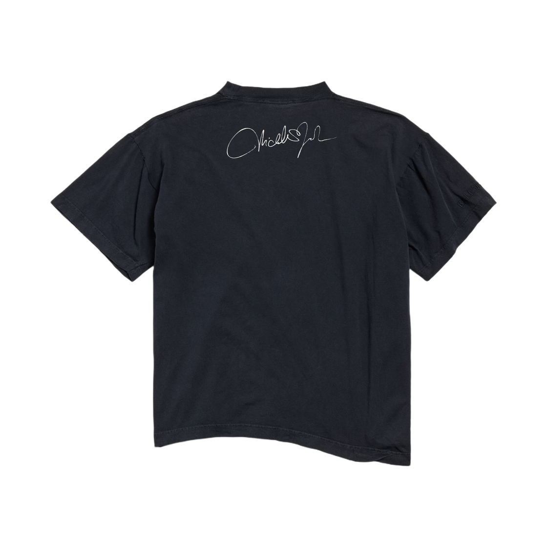 발렌시아가 미셸 박시 티셔츠 블랙 페이디드(Balenciaga Michelle Boxy T-Shirt Black Faded) - 1