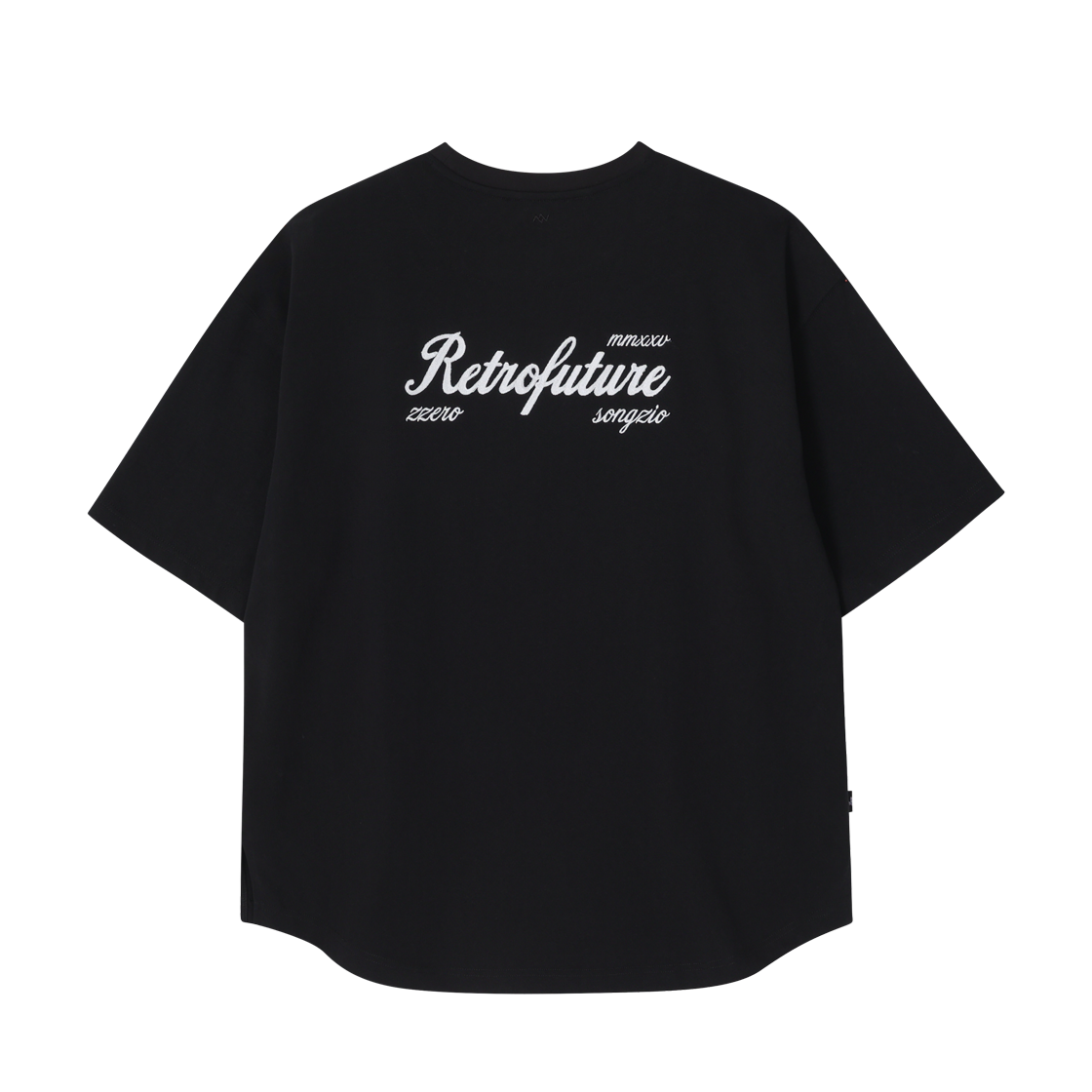 송지오 지제로 레트로 퓨처 티셔츠 블랙