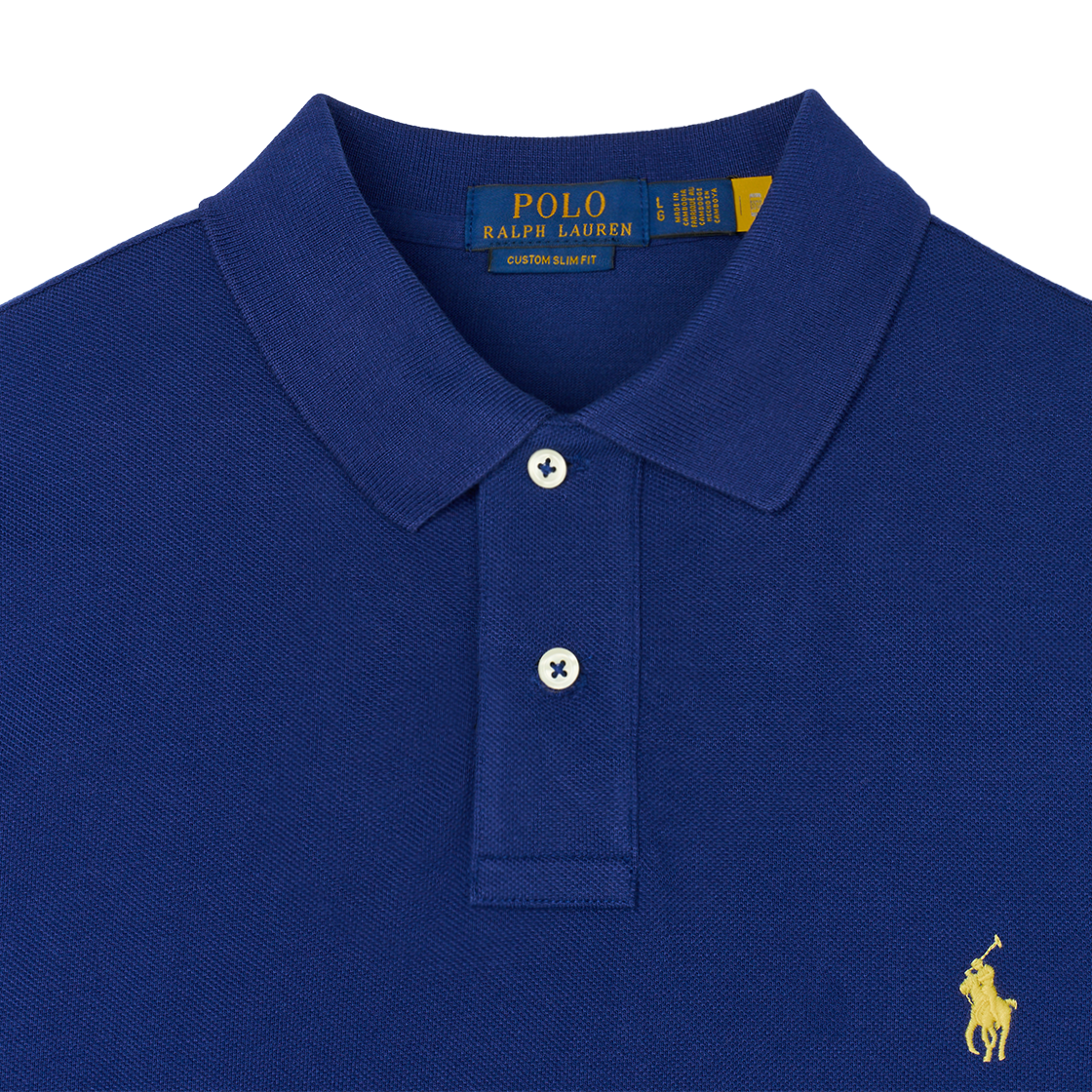 KM5CTSSRL87BL [30% 적립] Polo Ralph Lauren Custom Slim Fit Mesh Polo Shirt Fall Royal - 25FW - #3