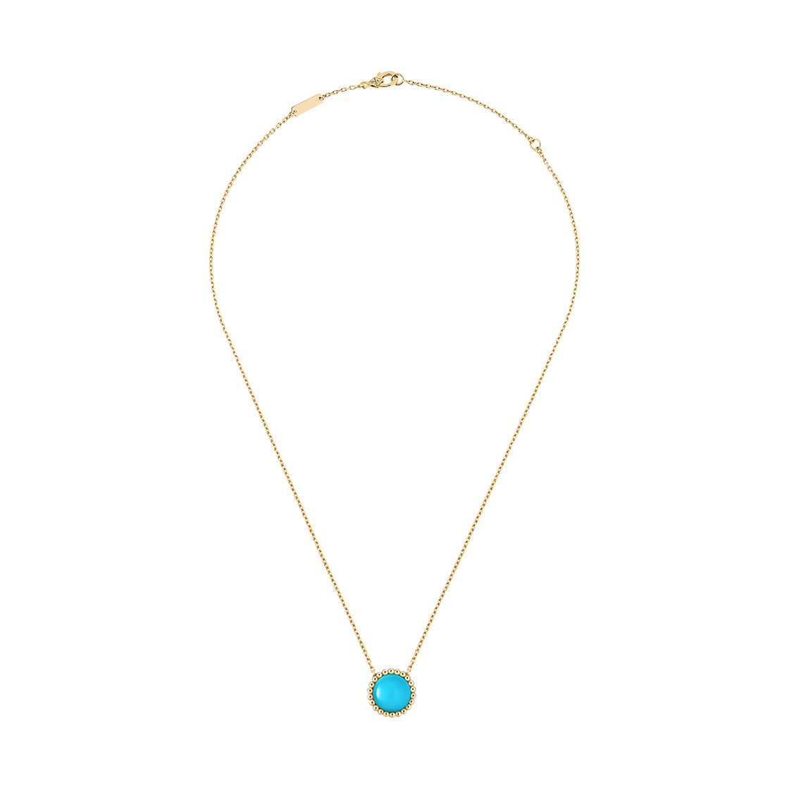 VCARPML800 (W) Van Cleef & Arpels Perlee Couleurs Pendant 18K Yellow Gold Turquoise