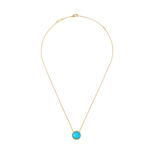 VCARPML800 (W) Van Cleef & Arpels Perlee Couleurs Pendant 18K Yellow Gold Turquoise